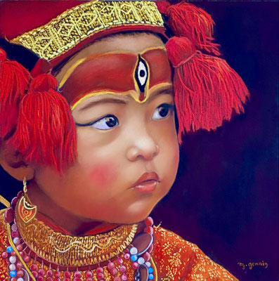 Bijou d'enfance 50 x 50 cm