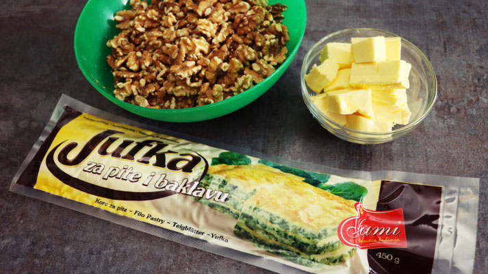 Baklava Mit Fertigem Jufkateig Domaca Baklava Sa Gotovim Korama Hanuma Kocht Der Zweisprachige Foodblog