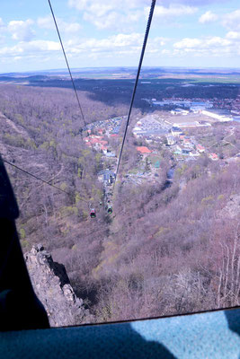 Blick aus der Kabine auf Thale