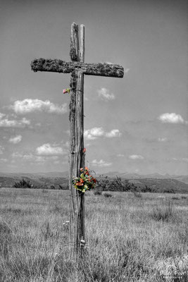 Croix sur le Rocher de Ronesque - Août 2011