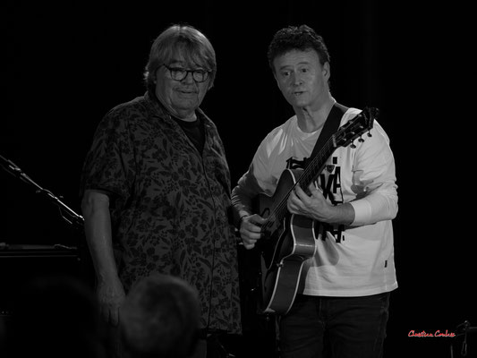 Bernard Lubat, Sylvain Luc > "Intranquille", Festival Jazz360 2023, St-Caprais-de-Bordeaux. Vendredi 2 juin 2023. Photographie © Christian Coulais