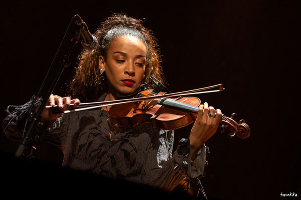 Fleur Worku; Alfio Origlio, Human Flow "Memories", Festival Jazz360, Cénac. Samedi 7 juin 2025. Photographie © Tamkkaphoto