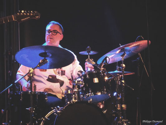Stéphane Boutinaud > Jean-Marie Ecay trio Festival Jazz360. Cambes samedi 30 mai 2026. Photographie : Philippe Desmond