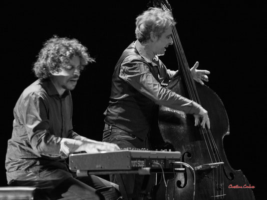 Pierre Bauzerand, Laurent Vanhée > Jean Vernhères quartet, JazzClub 360, samedi 6 avril 2024, Cénac. Photographie © Christian Coulais