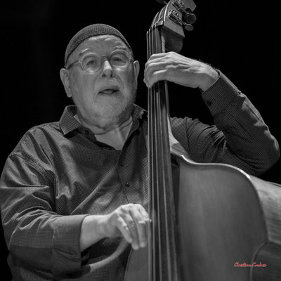 Henri Texier; Henri Texier quintet « Chance » Festival JAZZ360, vendredi 3 juin 2022, Saint-Caprais-de-Bordeaux. Photographie © Christian Coulais