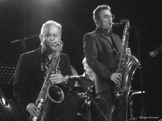Scott Hamilton & Michael Cheret, Festival Jazz360, samedi 30 mai 2026, le Chai des Arts, Camblanes-et-Meynac. Photographie : Philippe Desmond