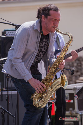 Vincent Le Fort, saxophone ténor; Bushmen. Festival JAZZ360 2021. Quinsac, dimanche 6 juin 2021. Photographie © Christian Coulais