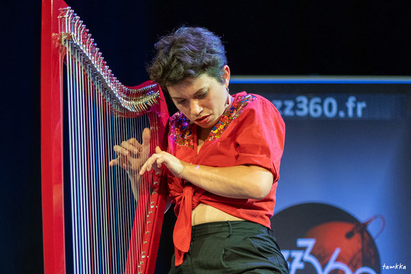 Camille Heim, Chocho Cannelle. Festival Jazz360, samedi 1 juin 2024, Camblanes-et-Meynac. Photographie©tamkkaphoto-Alain Pelletier
