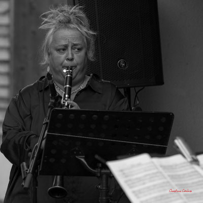 Catherine Delaunay; François Corneloup & Jacky Molard quartet "Entre Les Terres" Festival JAZZ360, samedi 4 juin 2022, Cénac. Photographie © Christian Coulais