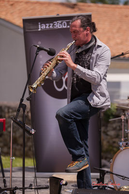 Vincent Le Fort, saxophone soprano; Bushmen. Festival JAZZ360 2021. Quinsac, dimanche 6 juin 2021. Photographie © Christian Coulais