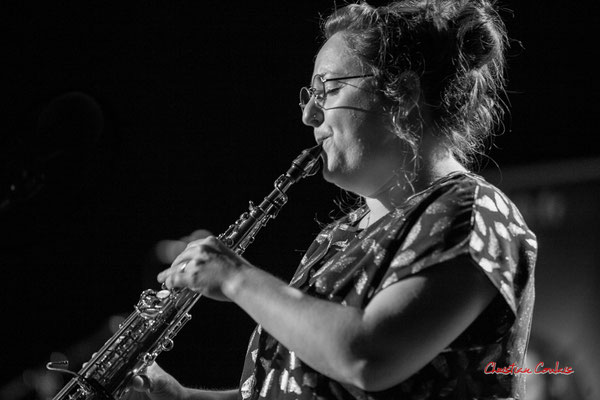 Høst : Carla Gaudré, saxophone soprano. Festival JAZZ360, vendredi 4 juin 2021, Cénac. Photographie © Christian Coulais