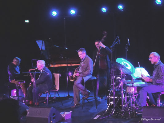 Scott Hamilton & Michael Cheret quintet, Festival Jazz360, samedi 30 mai 2026, le Chai des Arts, Camblanes-et-Meynac. Photographie : Philippe Desmond
