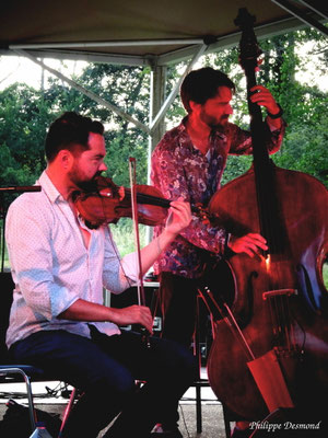 Bastien Ribot Rémy Bouyssière Lo Triò Festival Jazz360. Latresne, vendredi 29 mai 2026. Photographie : Philippe Desmond