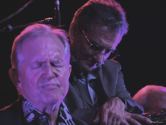 Scott Hamilton & Michael Cheret, Festival Jazz360, samedi 30 mai 2026, le Chai des Arts, Camblanes-et-Meynac. Photographie : Philippe Desmond