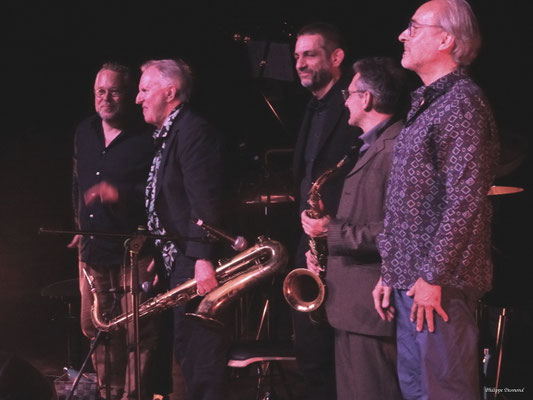 Scott Hamilton & Michael Cheret quintet, Festival Jazz360, samedi 30 mai 2026, le Chai des Arts, Camblanes-et-Meynac. Photographie : Philippe Desmond
