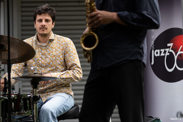 Thomas Galvan, Contrefaçons. Festival Jazz360, samedi 1 juin 2024, Camblanes-et-Meynac. Photographie©tamkkaphoto-Alain Pelletier