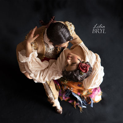 Danzatori, Pastori di Lilia Bryl in stile '700 spagnolo