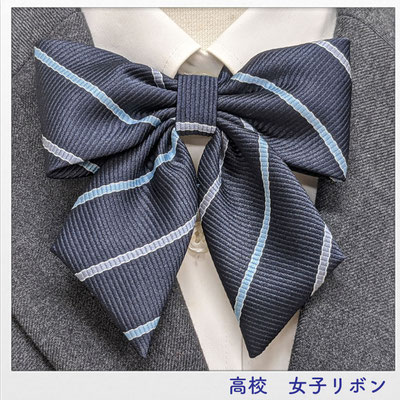 水色とグレーのライン（中学はピンクとグレー）