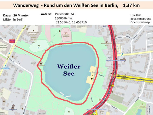 Rund um den Weißen See in Berlin