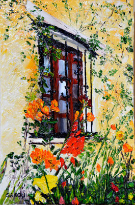 Fenêtre fleurie - 41x27 cm - SKOPEF20P6 - Disponible