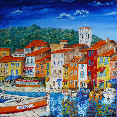 Cassis, le clocher - 60x60 cm - SKOVLL8C6 - Indisponible