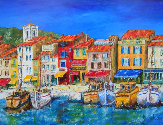 Cassis, le port - 65x50 cm - SKOVLL10P15- Indisponible
