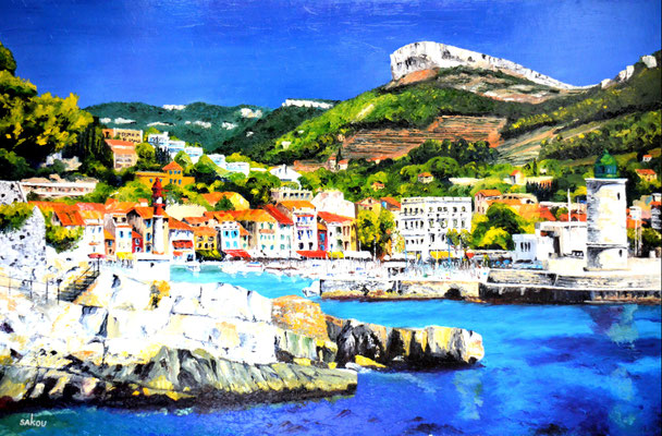 Vue panoramique  de Cassis - 146x97 cm- SKOVLL12P80 - Disponible 
