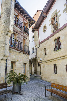 Pays Basque Espagnol petite rue de la ville Orio
