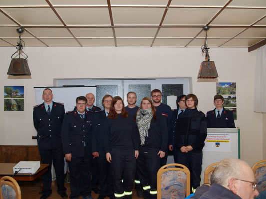 Gruppenfoto der Feuerwehr Gutendorf.