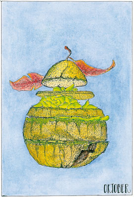 Herbstzeit, 30x21cm, Aquarell