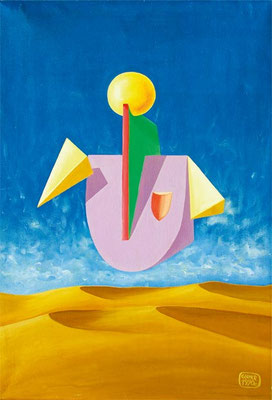 Wüstenreiter, 60 x 80cm, Öl auf Leinwand