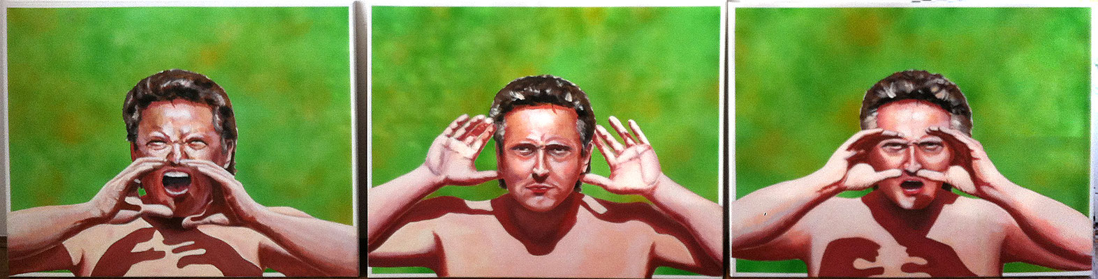 Bewusst je 100x80cm,  Acryl auf Leinwand