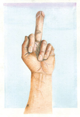 Hob mi gern, 21x30cm, Aquarell