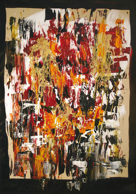 Verwirrung II, 70x100cm, Druckfarben