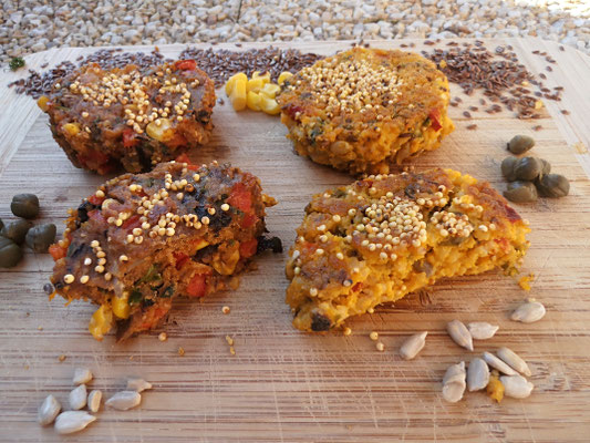 Galettes au millet à la poêle