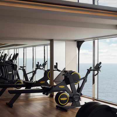 Fitnesscenter auf dem EXPLORA II Luxuskreuzfahrtschiff