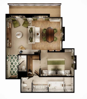 Crystal Grace Grundriss 2 Junior Penthouse Suite