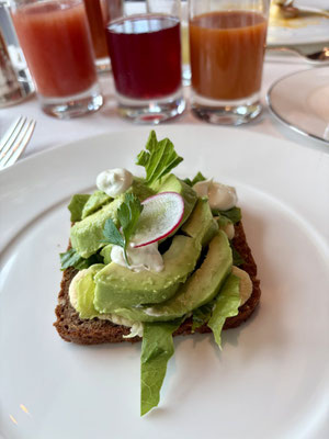 Avocadobrot auf der MS EUROPA 2