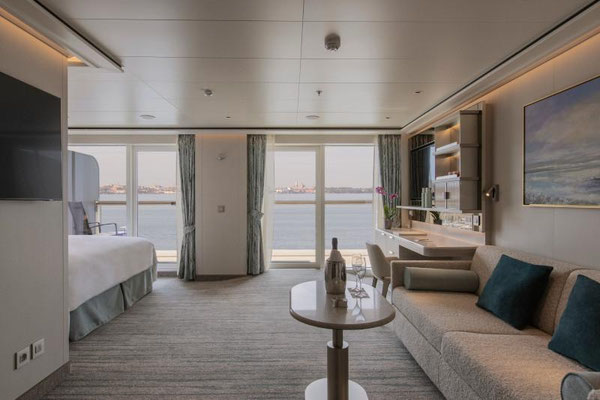 Classic Veranda Suite an Bord der Silver Muse