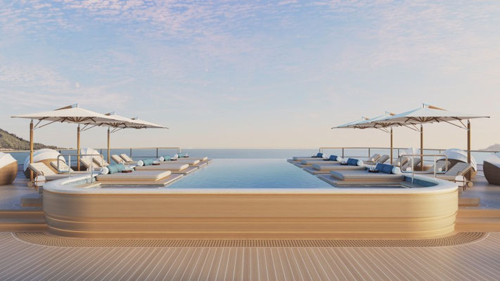 Amangati, Aman at Sea - Pool von der Seite