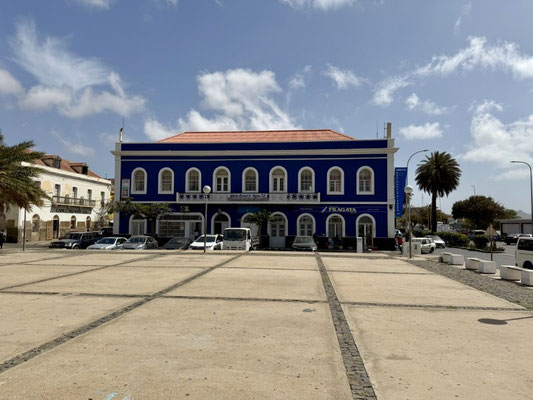 Die historische Casa Azul in Mindelo auf der Insel São Vicente