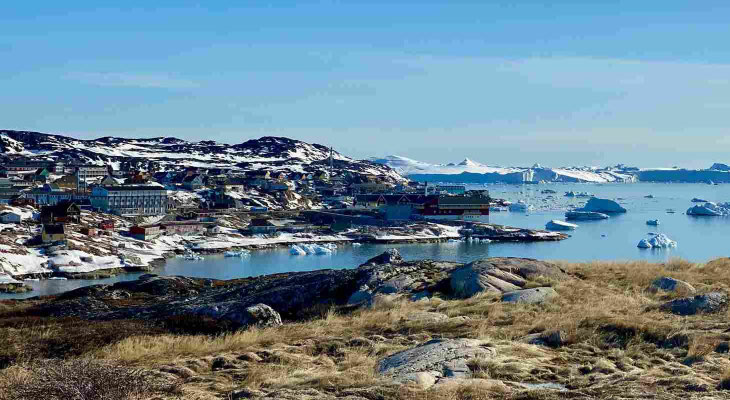 Eine Bucht in Ilulissat in Grönland
