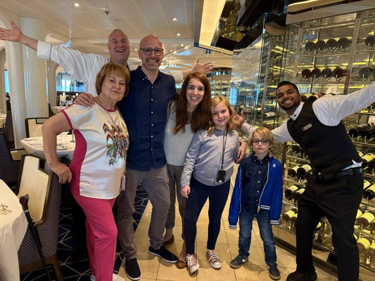 Gruppe auf der Seabourn