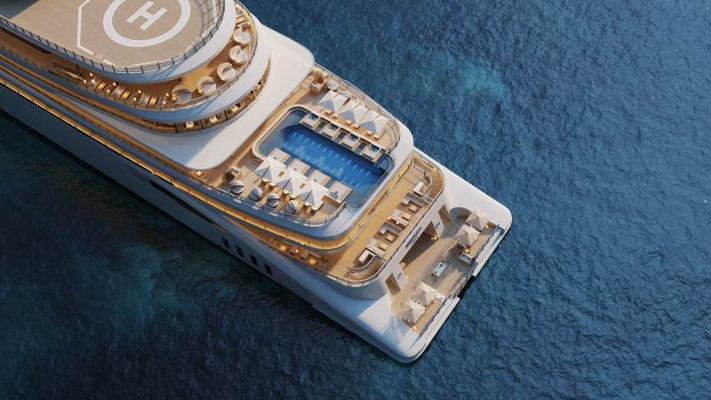 Amangati, Aman at Sea - Pool und Marina von oben