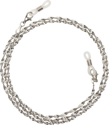 Brilkettingen Rome zilver