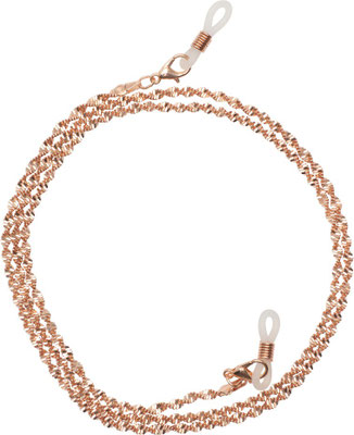 Brilkettingen Rome rose goudkleurig