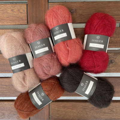 Isager Silk Mohair - 編み物の あ - knit the fabric by cocoon