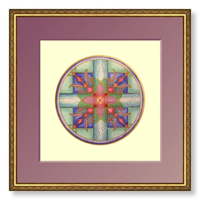 <b>Geburtsmandala</b>  <p>&nbsp;</p>Mandala ø 15 cm, Rahmen 30 x 30 cm mit Passepartout<p>&nbsp;</p><small>Bilderrahmen © dred2010 - Fotolia.com </small>