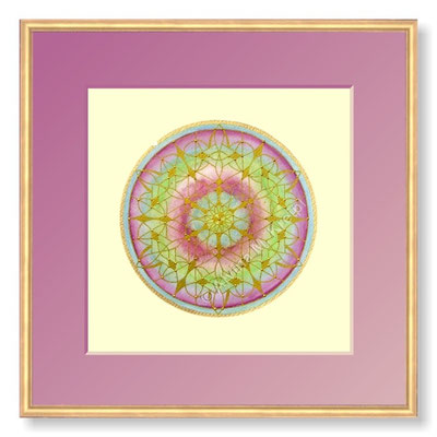 <b>Geburtsmandala</b>  <p>&nbsp;</p>Mandala ø 15 cm, Rahmen 30 x 30 cm mit Passepartout<p>&nbsp;</p><small>Bilderrahmen © dred2010 - Fotolia.com </small>