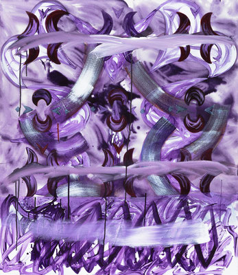 OT (violett), 2019, acrylic on canvas, 110 x 95 cm